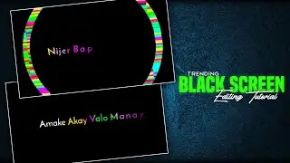 Black screen Circle Text effects 🔥 Alight motion