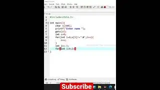 Reverse of string in C 