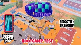 Redmi Note 8 Pro Bootcamp Test | Smooth+Extreme ⚡⚡| Pubg Mobile