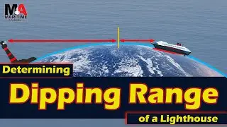 How to Calculate the Dipping Range of a Lighthouse in Navigation