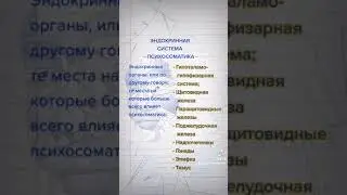 Психосоматика, эндокринная система, список самых эндокринных органов в организме по телу человека
