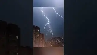 ночная гроза в Москве 