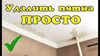 How to remove stains from the ceiling without painting.