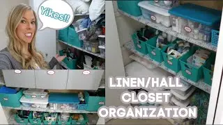 ✨How to Organize your Hall/Linen Closet | Declutter and Organization | Konmari Method✨