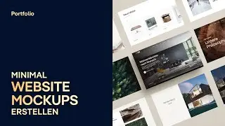 Portfolio Projekt-Teaser und Mockups erstellen – Design Tutorial