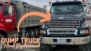 Changing Dump Truck Hood | Dump Truck Maintained | Vlog