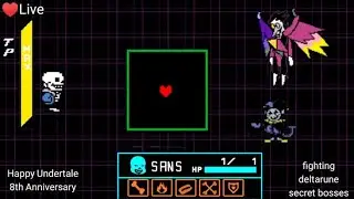 Fighting Deltarune Secret Bosses(for Undertale 8th Anniversary!!)