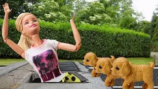 НИКТО этого НЕ ОЖИДАЛ! Собака Puppy Dog в поисках Барби! Играем в Куклы Barbie Doll