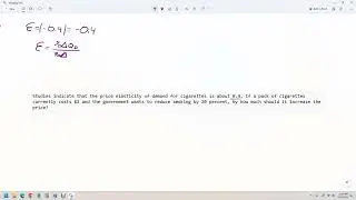 How to calculate the change in price to change quantity given elasticity of demand