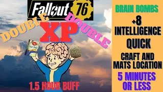 Fallout 76 : Double XP Weekend Quick Brain bombs and Materials Location (5 minutes or less)