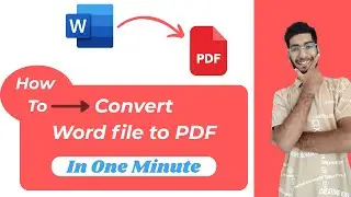 HOW TO CONVERT WORD FILE TO PDF | WORD FILE TO PDF ONLINE FREE | WORD TO PDF | FREE TOOL | MS WORD