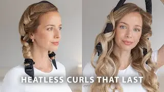 BEST HEATLESS CURLS TUTORIAL ❤️ Criss-Cross Method for Long Lasting Curls