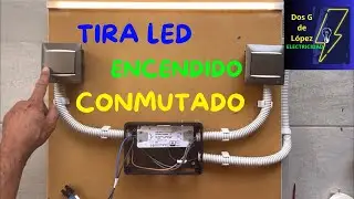 Cómo hacer una instalación CONMUTADA de la un punto de luz con LED