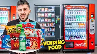 Eating Only VENDING MACHINE FOOD for 24 Hours!!
