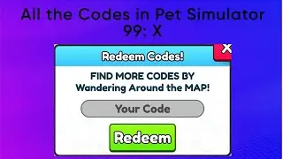 All the codes in Pet Simulator 99:X | Roblox