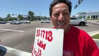 WWSB-TV WEEKEND ANCHOR JAMES HILL - PEACFUL PROTESTERS IN BRADENTON, FL ON SENATE BILL 1718. 6-24-23