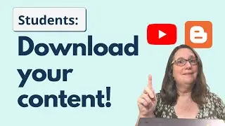 Under-18 students: back up your Blogger and YouTube accounts before September 1!