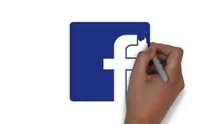 How to draw Facebook logo