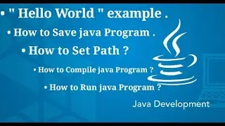 Java Hello World Program With notepad and cmd