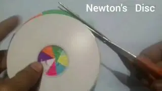 ✔How to make Newton's disc wheel model | 10th class working science model |  project for school
