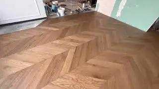 Монтаж инженерной доски французская ёлочка