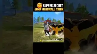 🔥SUPPER☠️SECRET JUMP🎯 GLOOWALL TRICK #shorts #freefire