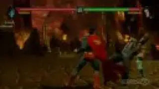 mk vs dc gameplay inculding a fatilty
