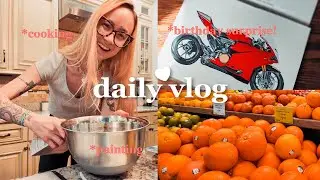 Birthday Surprise! | Day In The Life | surprise birthday things, painting, cooking vlog