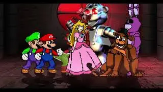 Mugen Request Mario, Luigi, Peach & Yoshi VS Freddy, Bonnie, Foxy & Chipper's Revenge