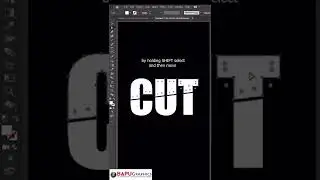 Create Cut Text Effect In Adobe Illustrator 