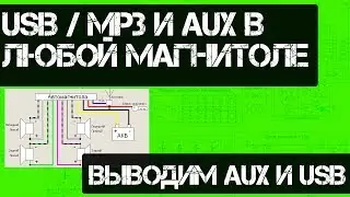 USB and MP3 and AUX output in any radio