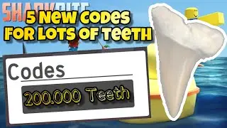 🦷SharkBite Codes🦷 *NEW* 『5 Codes』= 200.000 🦷