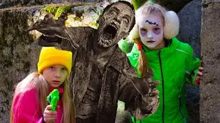 Found a zombie in an abandoned bunker | Horror stories for children