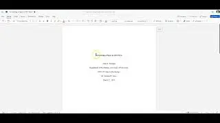 Formatting a paper in APA 7th Edition using MS 365