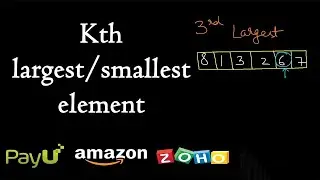 Kth largest element in an array | Kth smallest element in an array
