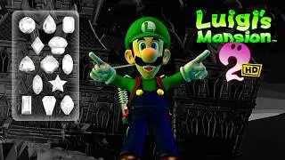 Luigis Mansion 2 HD Treacherous Mansion ALL GEM LOCATIONS