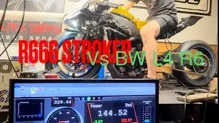 Insane built R666 cc vs Black Widow L4 R6 stock motor