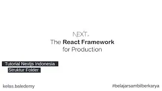 Tutorial Next JS Indonesia #3 - Struktur Folder