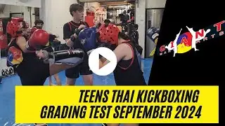 Teens Kickboxing Grading September 2024