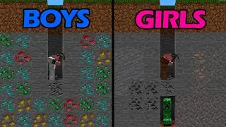Boys vs Girls Memes in Minecraft