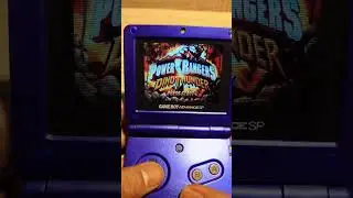 Play Power Ranger Dino Thunder on Gameboy Advance SP #gbasp #shorts #powerrangers #retrogame #gba