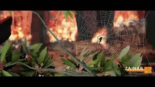 Low poly scene -Jungle On Fire