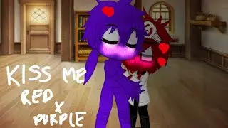 Kiss me!!//Rainbow Friends//Red x Purple ❤️💜!!!