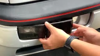 FRONT BUMPER SMOKED LENS AND PIERCED DIMMER LIGHTS | VW GOLF MK3 | [4K]