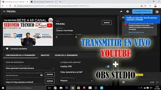 Transmitir en VIVO en Youtube con OBS Studio | Varias Cámaras y Capturas de Pantalla |