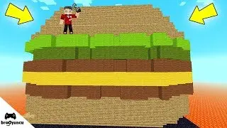 MİNECRAFT EN BÜYÜK HAMBURGERİ YAKMAK - LAV DÜNYASINDAN KAÇIŞ #11