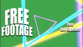 Copyrightfree Green Screen Stock Footage - Eighties style effect