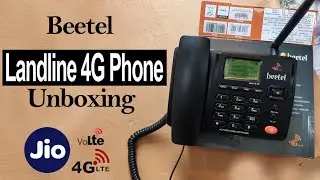 Landline 4G VOLTE  Beetel Phone Unboxing (With Sim Card & Wifi)