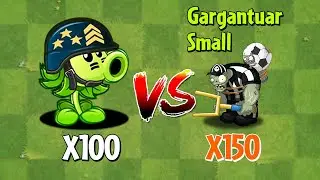 PVZ 2 Challenge - 100 Plants Max Level Vs 150 Gargantuars Small Level 3