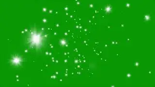 Shining Stars Animation  - Star Particles Green Screen Background Video Effects